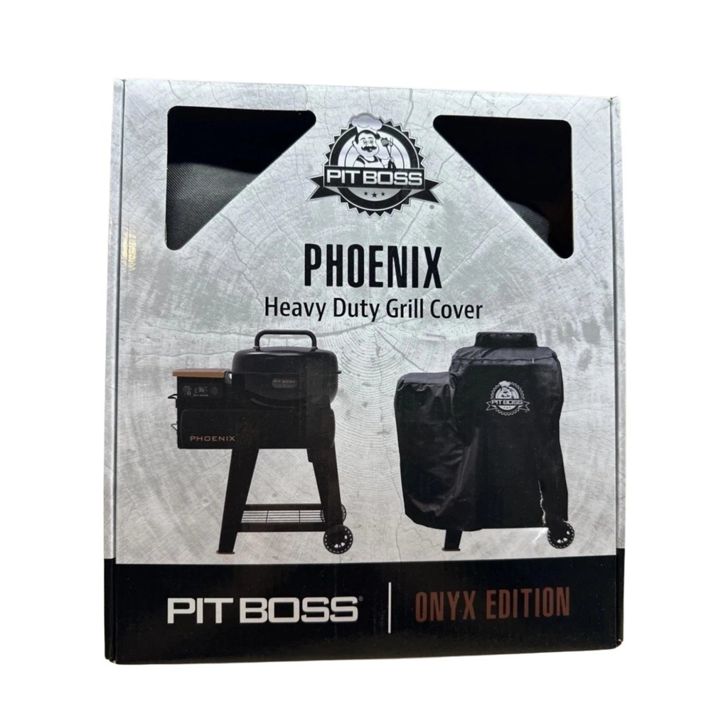 Pit Boss Phoenix Heavy Duty Grill Cover Onyx Edition Weather Resistant Bin Deal